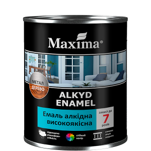 Емаль алкідна високоякісна Maxima жовтий 2,3 кг надежный