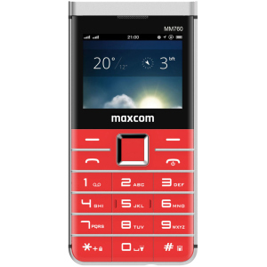 Мобільний телефон Maxcom MM760 Red надійний