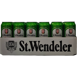 Упаковка пива St.Wendeler Lager светлое фильтрованное 5.3% 0.5 л.х 24 шт (4002631024161G) в Полтаве