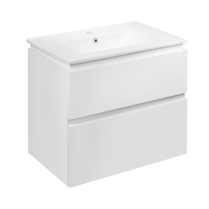 Комплект Qtap Albatross 710х725х460 White тумба підвісна + раковина врізна QT0172TP700D3070CW в Полтаві