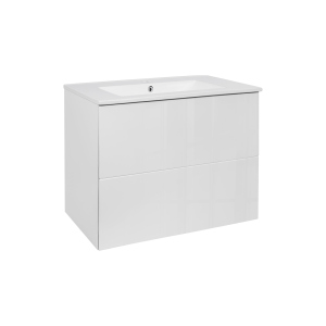 Комплект Qtap Tern 700х580х437 White тумба підвісна + раковина врізна QT1772TPL7013070CW краща модель в Полтаві