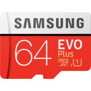 Samsung EVO Plus microSDXC 64GB UHS-I Class 10 + адаптер SD (MB-MC64HA/RU) ТОП в Полтаві