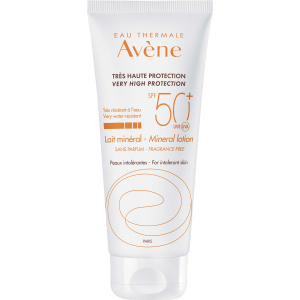 Сонцезахисне молочко мінеральне Avene SPF 50+ для гіперчутливої ​​шкіри 100 мл (3282779355872) ТОП в Полтаві