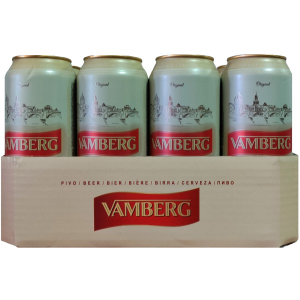 купити Упаковка пива Vamberg Lager світле фільтроване 5.2% 0.5 л х 12 шт (8594044150316)