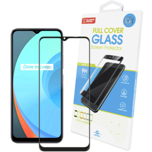 Захисне скло Global Full Glue для Realme C11 Black ТОП в Полтаві