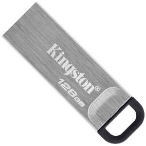 Kingston DataTraveler Kyson 128GB USB 3.2 Silver/Black (DTKN/128GB) краща модель в Полтаві