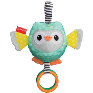Іграшка м'яка навісна Infantino з прорізувачем Сова (3021105164791) краща модель в Полтаві