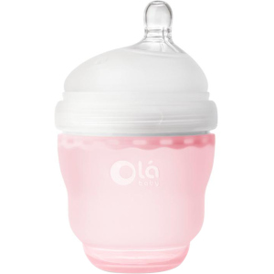 Детская силиконовая антиколиковая бутылочка Olababy GentleBottle Rose Розовый 120 мл (80450) лучшая модель в Полтаве