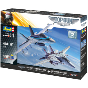 Збірна модель Revell Винищувачі F-14 та F/A-18E з фільму Top Gun. Масштаб 1:72 (RVL-05677) (4009803056777) краща модель в Полтаві