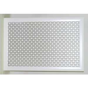 Экран декоративный для радиаторов Berloga Омега Белый 69x39x1,2 см лучшая модель в Полтаве