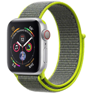 Ремінець Promate Fibro-42 для Apple Watch 42-44 мм 1/2/3/4/5/6/SE Green (fibro-42.green) краща модель в Полтаві