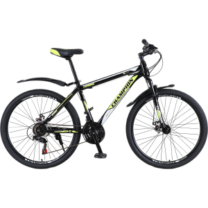 Велосипед Champion Spark 29" 19.5" Black-neon yellow-white (29ChWS21-003251) лучшая модель в Полтаве