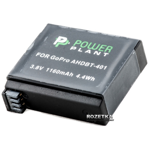 Акумулятор PowerPlant для GoPro AHDBT-401 (DV00DV1401) краща модель в Полтаві