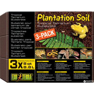 Кокосова крихта для тропічних тераріумів Hagen Plantation Soil 3 шт x 8.8 л (015561227711) ТОП в Полтаві