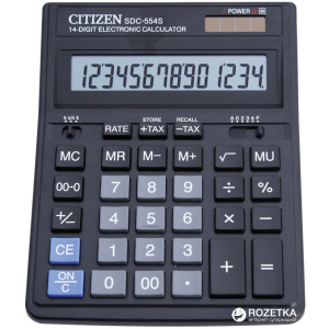 Калькулятор електронний Citizen SDC-554S 14-розрядний