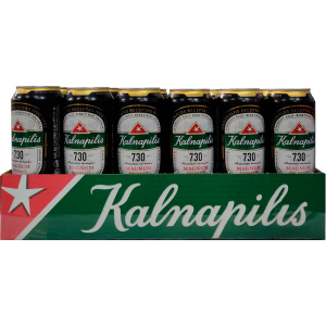 Упаковка пива Kalnapilis 7.30 світле фільтроване 7.3% 0.568 л x 24 шт (4770477223696G) в Полтаві