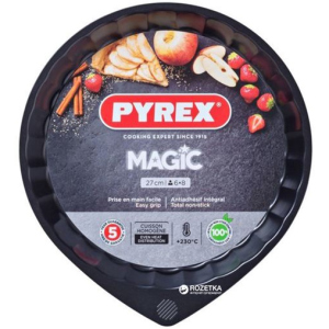 Форма круглая для выпечки пироговPyrex Magic27 см Круглая Черная (MG27BN6) в Полтаве