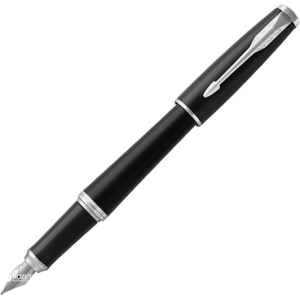 Ручка перьевая Parker Urban 17 Muted Black CT FP F Черная Черно-серебристый корпус (30 111) ТОП в Полтаве