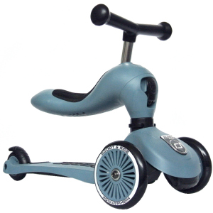 Самокат Scoot and Ride Highwaykick-1 серо-синий (SR-160629-STEEL) (4897033962711) лучшая модель в Полтаве