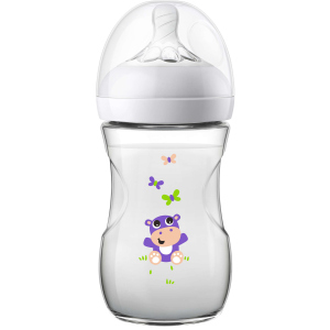 Бутылочка для кормления Philips Avent Natural Гиппопотам 260 мл (SCF070/22) (8710103876502)