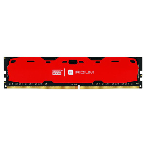 Оперативна пам'ять Goodram DDR4-2400 16384MB PC4-19200 Iridium Red (IR-R2400D464L17/16G) ТОП в Полтаві