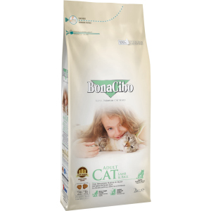 Сухий корм для кішок BonaCibo Adult Cat Lamb&Rice з м'ясом ягняти і рисом 5 кг (BC405666) краща модель в Полтаві