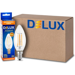 Світлодіодна лампа Delux BL37B 4W (410lm) 4000K 220V E14 filament (90017538) - 10 шт надійний