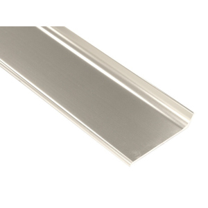 Алюмінієвий плінтус Profilpas Metal line 90 висота 60 мм полірований титан (Metal Line 90/6 TSF) ТОП в Полтаві