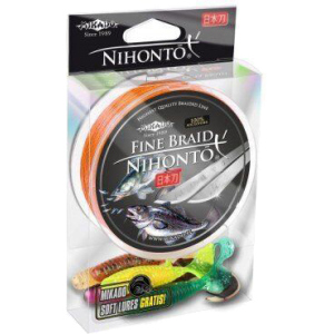 Шнур Mikado Nihonto Fine Braid 150 м 0.10 мм 7.70 кг Orange (Z19O-010)