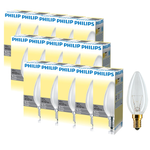 Лампа накаливания Philips 40W E14 230V B35 FR 1CT/10X10F (926000006933R) 15 шт лучшая модель в Полтаве