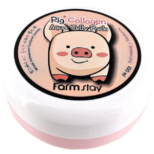 Нічна зволожуюча маска FarmStay Pig Collagen Aqua Jelly Pack зі свинячим колагеном 100 мл (8809426957927)