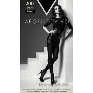 Колготки Argentovivo Microtouch 200 Den 2 р. Nero (8051403079072) краща модель в Полтаві