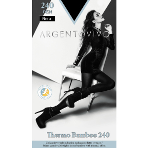 Колготки Argentovivo Thermo Bamboo 240 Den 2 р. Nero (8051403076132) в Полтаві